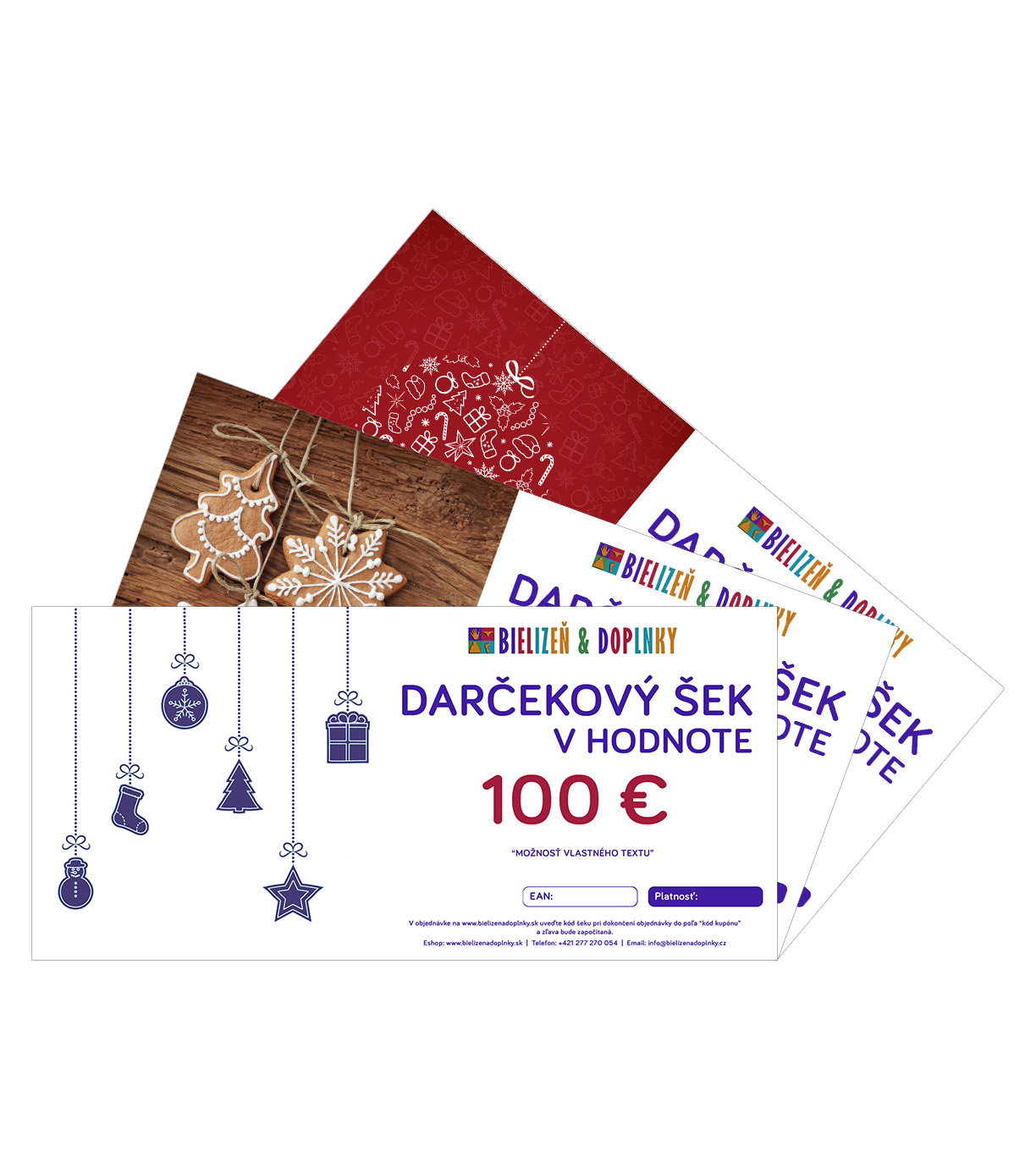 Darčekový šek - motív VIANOCE