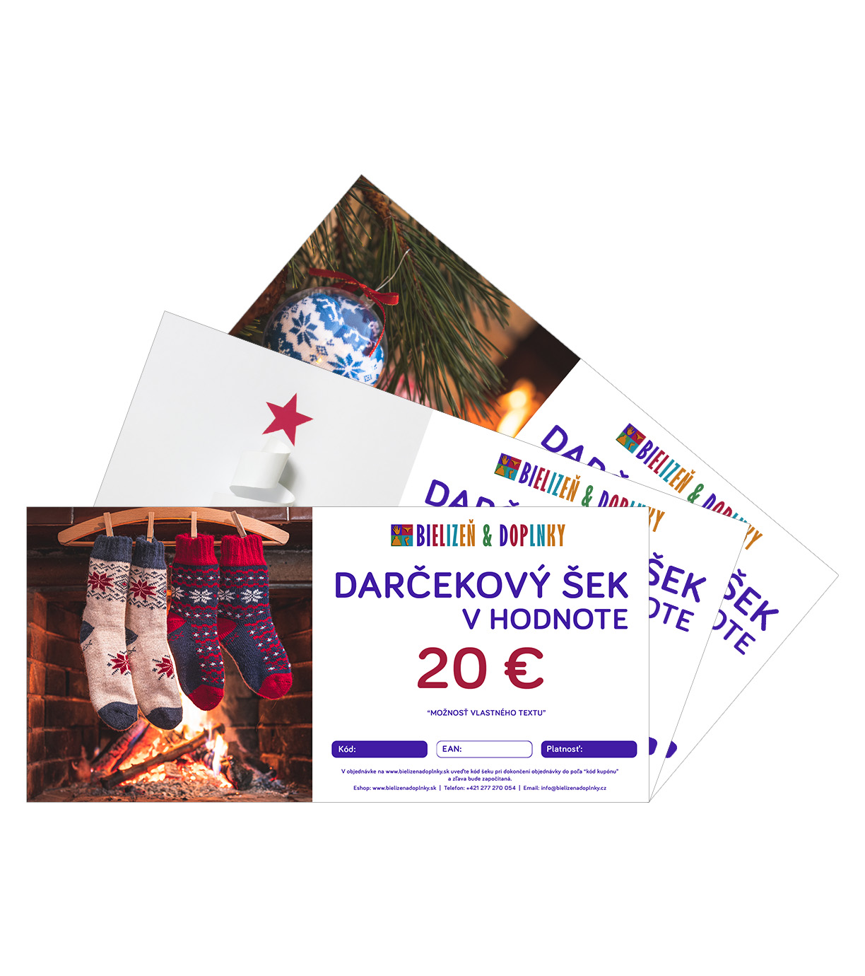 Darčekový šek - motív VIANOCE