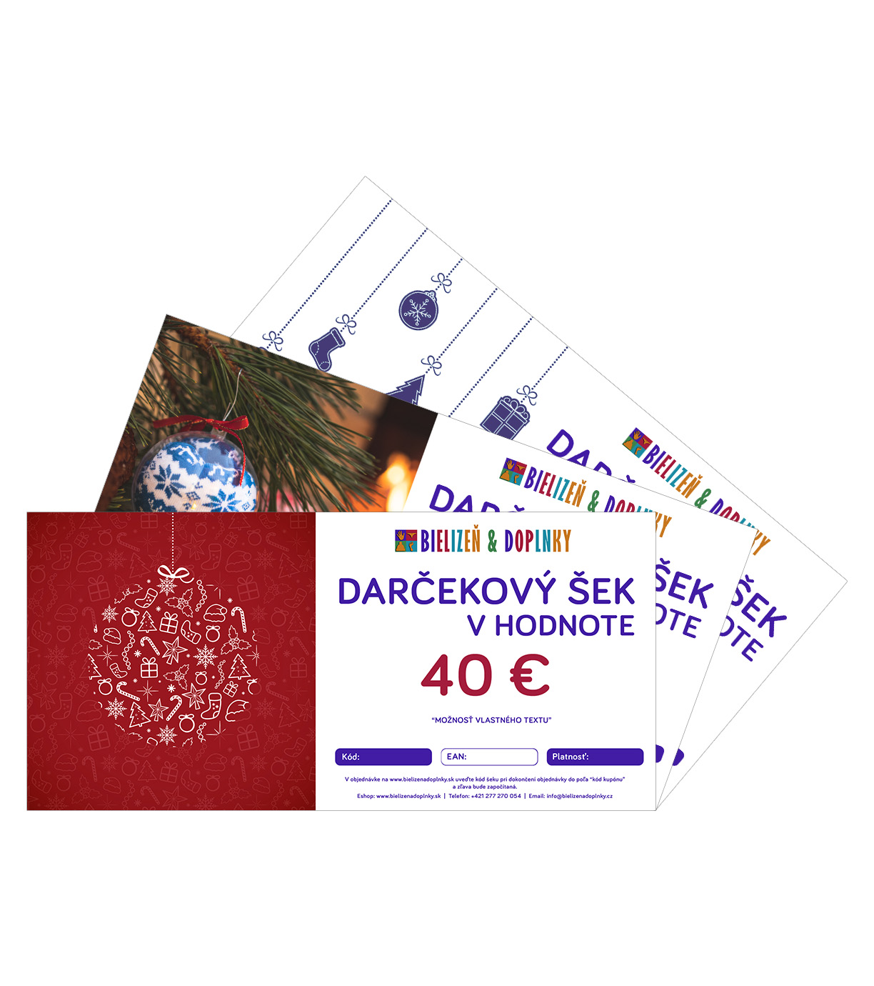 Darčekový šek - motív VIANOCE