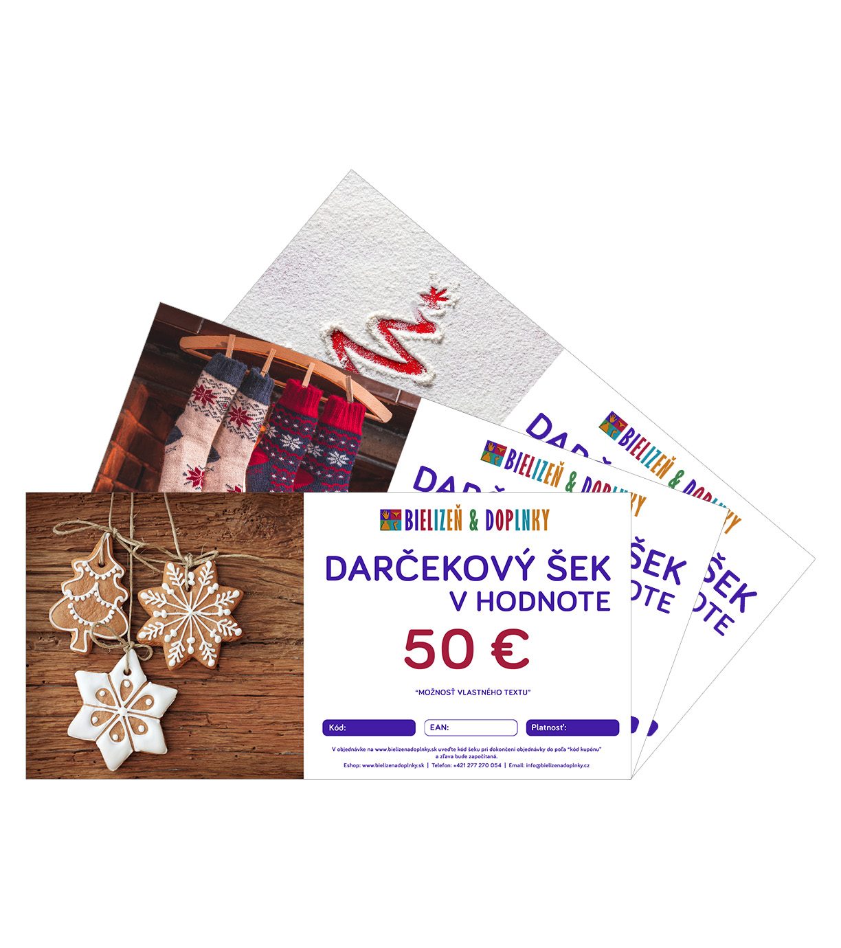 Darčekový šek - motív VIANOCE