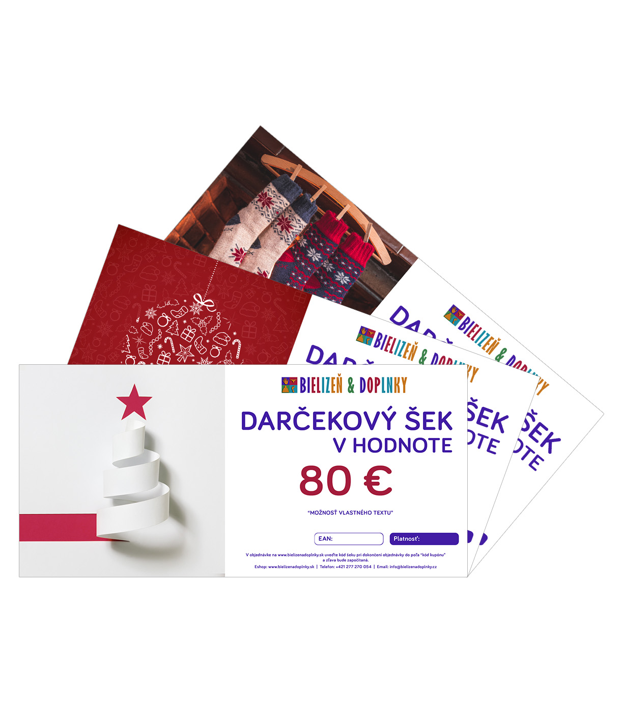Darčekový šek - motív VIANOCE