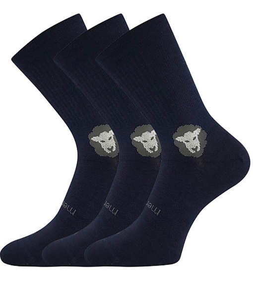 Voxx Barefootik merino Detské športové ponožky - 3 páry BM000005126300102982 tmavo modrá 20-24 (14-16)