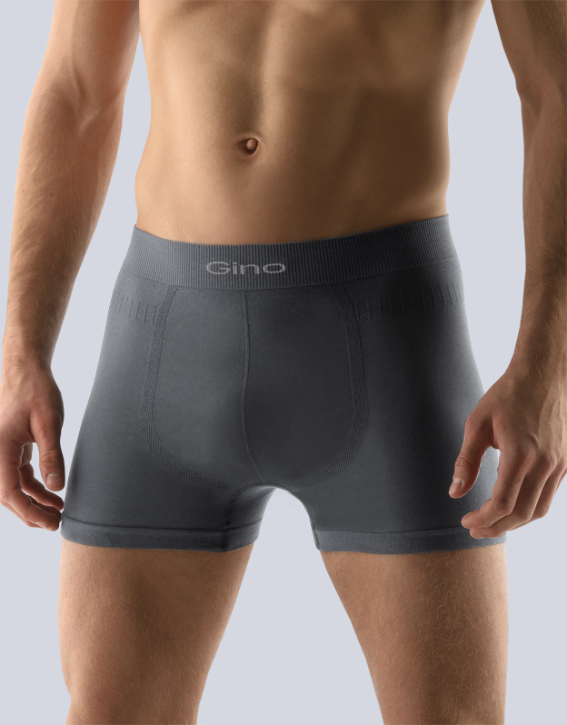 Gina Pánske trenírky bezšvíkové 54000P tm. šedá L/XL