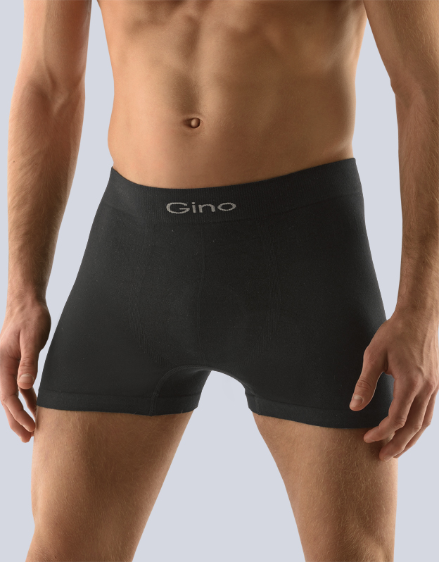Gina Pánske trenírky bezšvíkové 54000P čierna L/XL