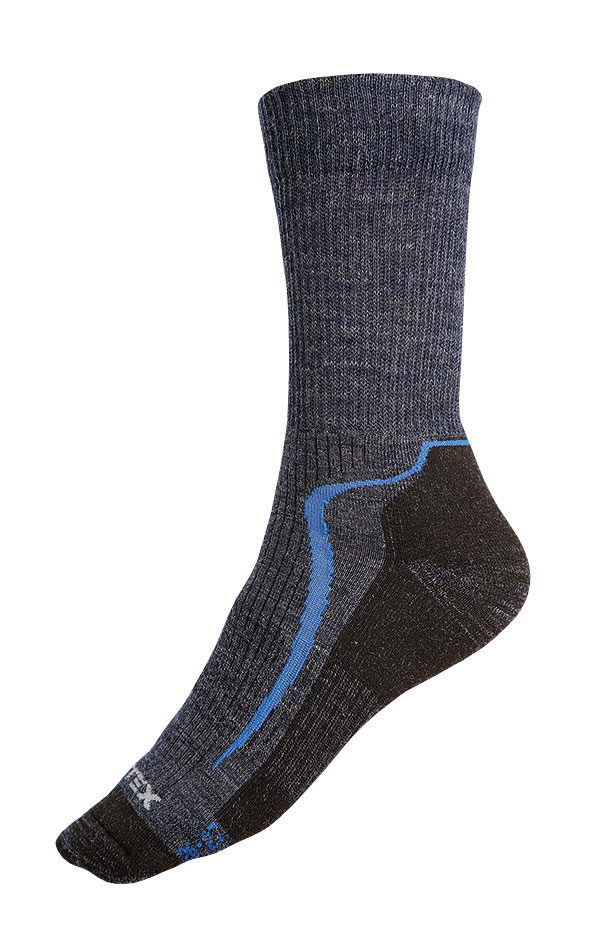 Litex Unisex vlněné ponožky 9A030 modrá 24-25