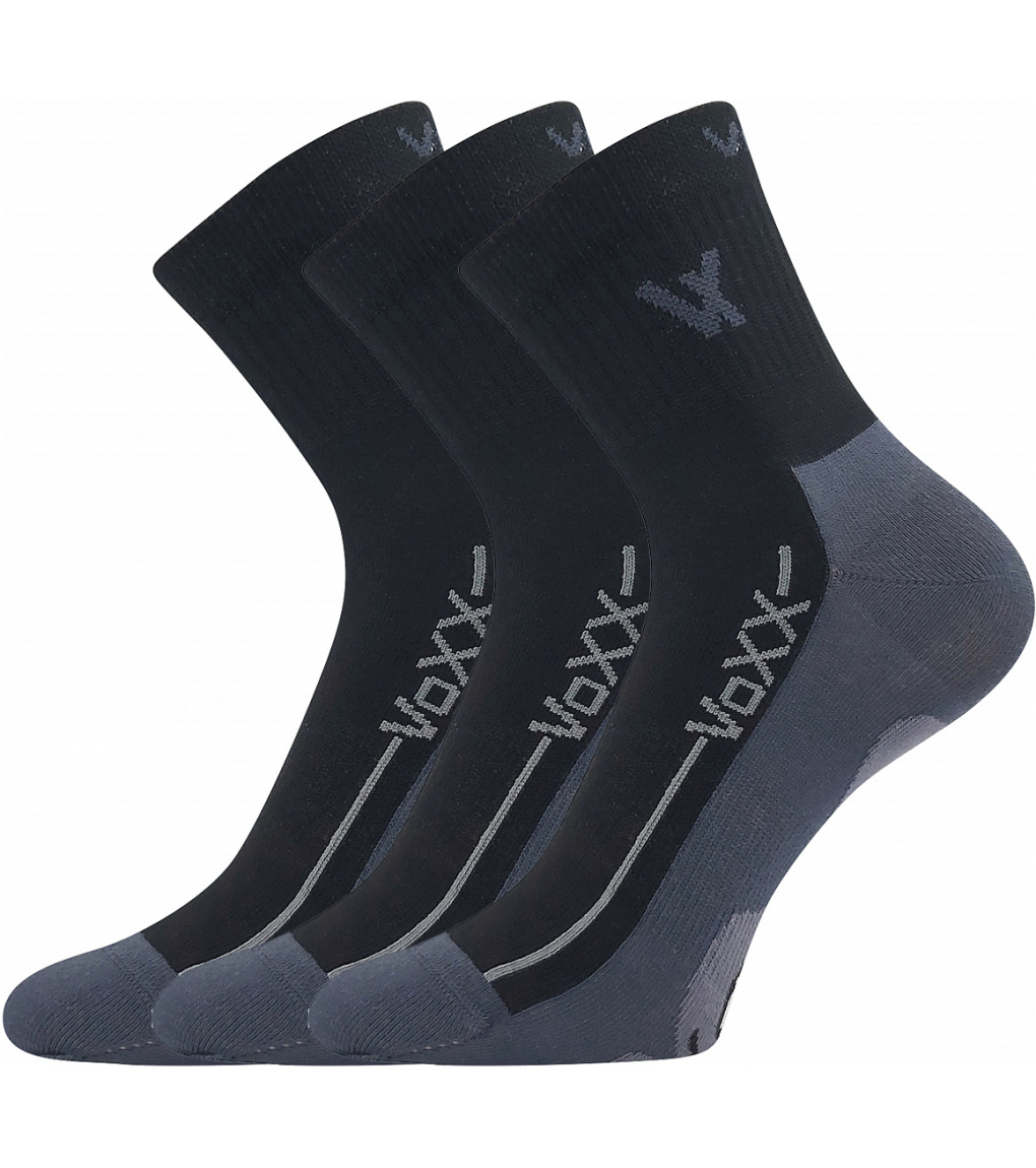 Voxx Barefootan Unisex športové ponožky - 3 páry BM000003213100100686 čierna 43-46 (29-31)