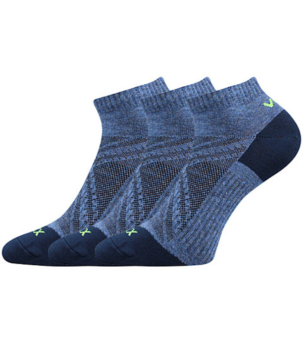 Voxx Rex 15 Unisex športové ponožky - 3 páry BM000002527300102487 jeans melé 35-38 (23-25)