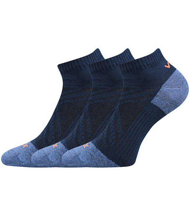 Voxx Rex 15 Unisex športové ponožky - 3 páry BM000002527300102487 tmavo modrá 35-38 (23-25)