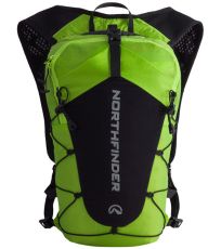 Ultraľahký outdoorový batoh 15L ZEBRU NORTHFINDER zeleno-čierna