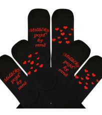 Ponožky pre zamilovaných Darling Lonka čierna