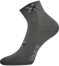 Unisex slabé ponožky - 3 páry Quenda VoXX® tmavo šedá