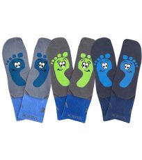 Detské športové ponožky - 3 páry Barefootik VoXX® mix chlapec