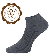 Unisex ľanové ponožky - 3 páry Linemus VoXX® antracit melé