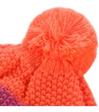 Detská zimná čiapka TANAKIL 2 ALPINE PRO Neón coral