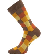 Unisex trendy ponožky - 3 páry Dekostkan Lonka kocky