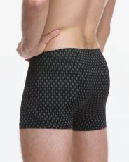 Pánske boxerky s kratšou nohavičkou 73136P GINA čierna - mesiac