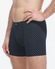 Pánske boxerky s dlhšou nohavičkou 74179P GINA čierna - mesiac