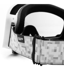 Lyžiarske okuliare - čierno-biele ELBERT Spokey 