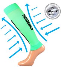 Kompresné návleky Flex - 1 pár Flex VoXX® neón zelená