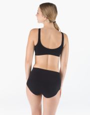 Klasické nohavičky so spevneným pásom 00052P GINA čierna