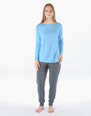 Dámske dlhé pyžamo 19179P GINA