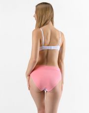 Dámske klasické nohavičky 10292P GINA ružová-biela