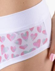 Dámske klasické nohavičky 10294P GINA Biela-cukrová