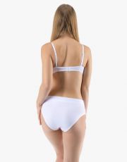 Dámske klasické nohavičky 10294P GINA Biela-cukrová