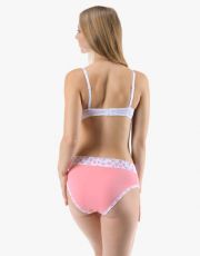 Dámske klasické nohavičky 10295P GINA ružová cukrová