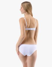 Dámske francúzske nohavičky 14162P GINA Biela-bordo