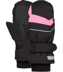 Detské rukavice RUN LOAP čierna-ružová