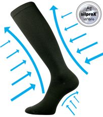 Unisex kompresné podkolienky Croma VoXX® čierna