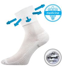 Unisex športové ponožky Enigma Medicine VoXX® biela
