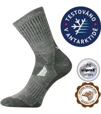 Unisex froté ponožky Stabil CLIMAYARN VoXX® svetlo šedá