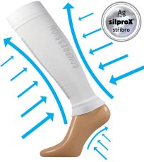 Kompresný návlek na lýtko - 1 ks Signal VoXX® biela