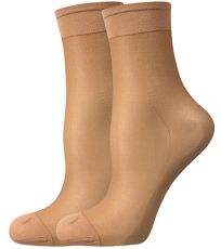 Silónové ponožky - 6 x 2 páry LADY 17 DEN Lady B beige