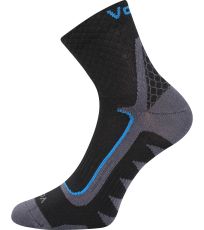 Unisex športové ponožky - 3 páry Kryptox VoXX® čierna/modrá