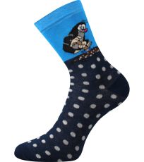 Detské vzorované ponožky Krtek Boma mix 2 / chlapec