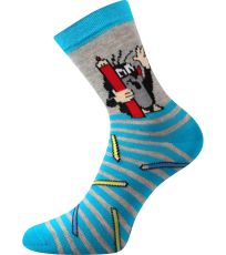 Detské vzorované ponožky Krtek Boma mix 2 / chlapec