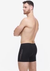 Pánske boxerky s dlhšou nohavičkou 74176P GINA čierna mrkvová