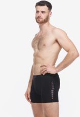 Pánske boxerky s dlhšou nohavičkou 74176P GINA čierna mrkvová