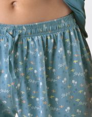 Pánske krátke pyžamo 79190P GINA mesiac-dunaj