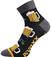 Pánske trendy ponožky - 3 páry Piff 01 VoXX® mix