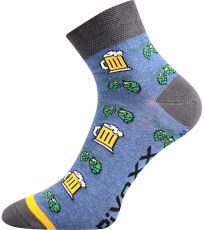 Pánske trendy ponožky - 3 páry Piff 01 VoXX® mix