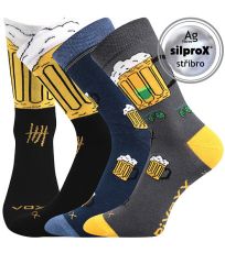 Pánske trendy ponožky - 3 páry PiVoXX VoXX®