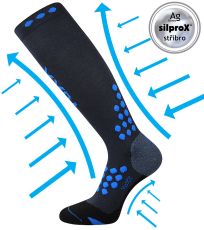 Unisex kompresné podkolienky Marathon VoXX® tmavo modrá